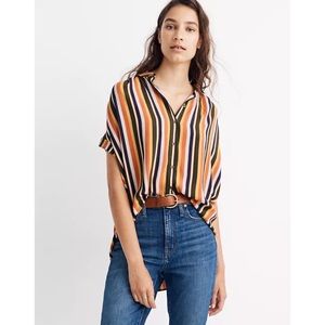 Madewell Central Drapey Stripe Shirt Medium